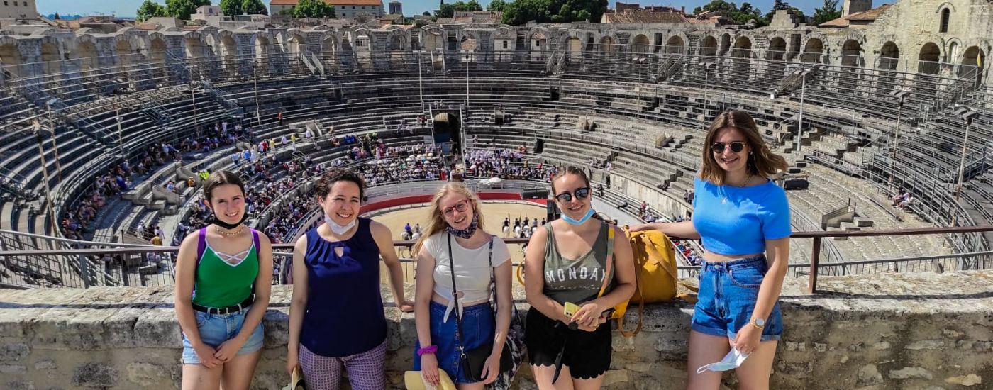 arena arles stadt in der provence in südfrankreich