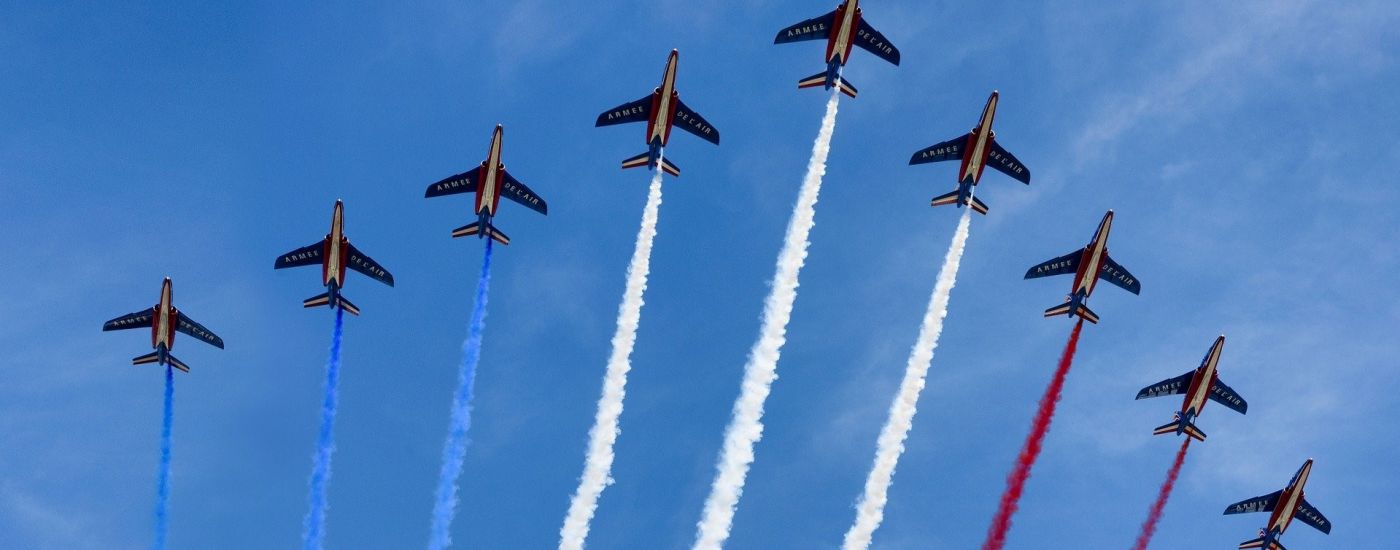 14 Juli Französischer Nationalfeiertag Französische Patrouille